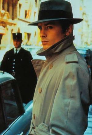 Alain Delon fashion trench coat