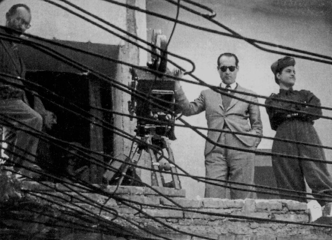 Rosselini directing Roma